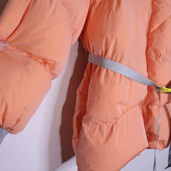 STELLA McCARTNEY NEW Kayla Quilted Down Puffer Jacket Orange Women's 50/16 - Picture 8 of 15